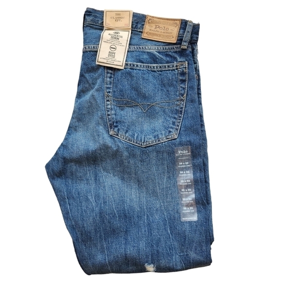 Polo Ralph Lauren men's Classic-Fit Distressed Jeans size 36 waist 32 length - Picture 2 of 11